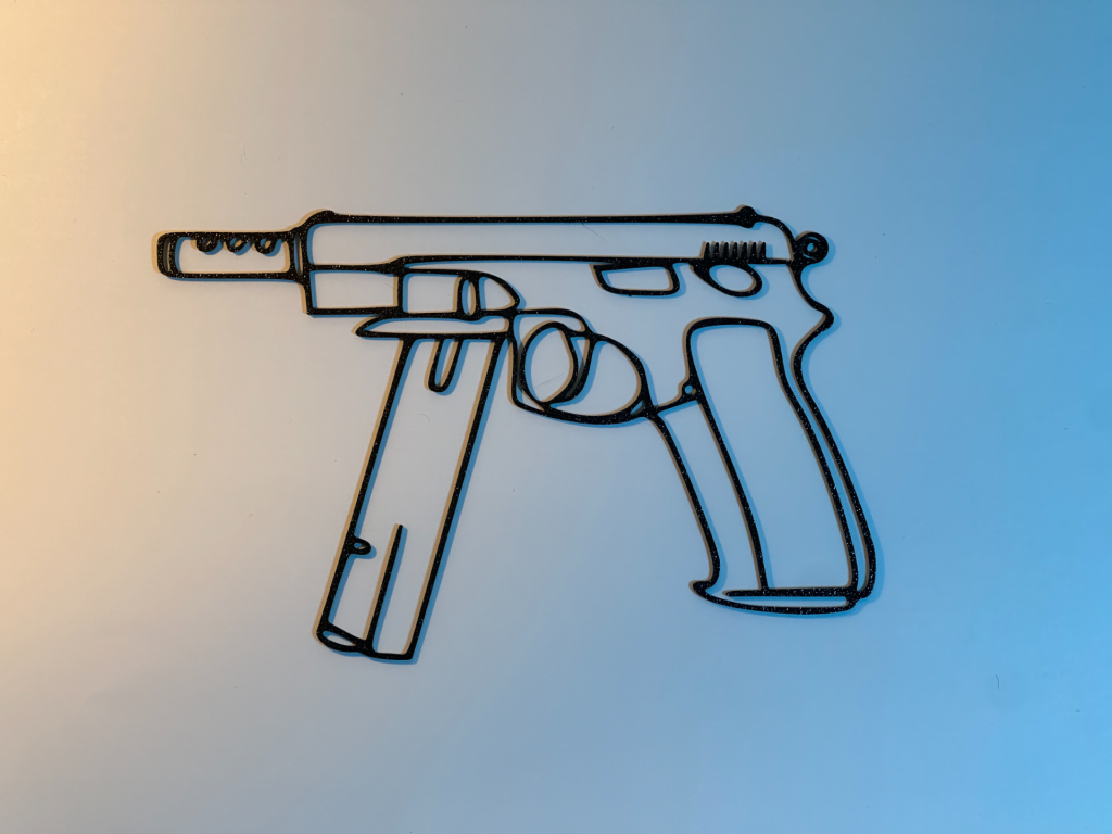 CZ-75 Line Series — Premium Gaming Wall Art