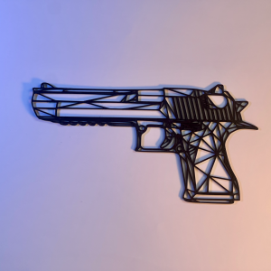 Desert Eagle Low Poly Series -- Premium Gaming Wall Art