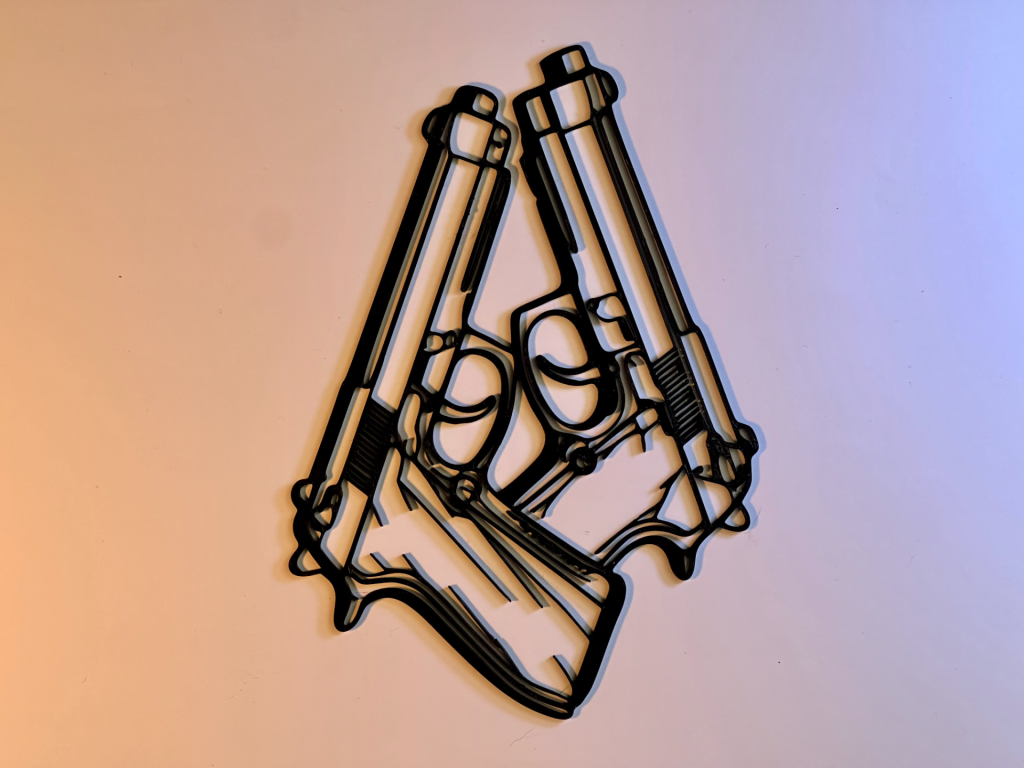 Dual Berettas Line Series — Premium Gaming Wall Art