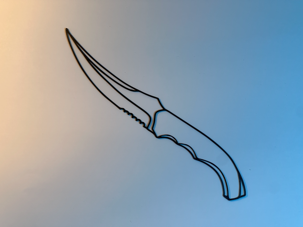 Flip Knife Line Series — Premium Gaming Wall Art
