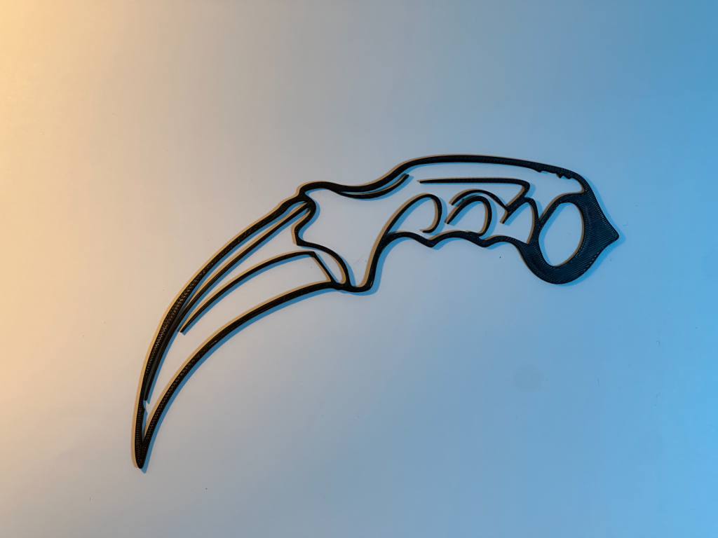 Karambit Line Series — Premium Gaming Wall Art