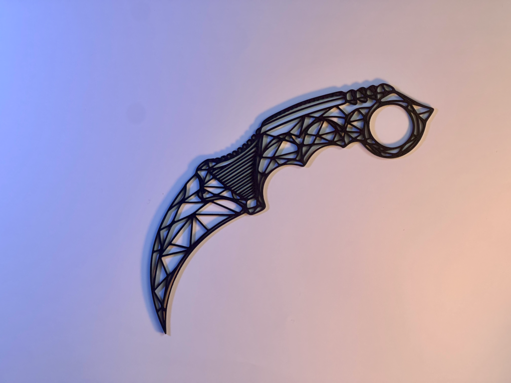 Karambit Low Poly Series -- Premium Gaming Wall Art