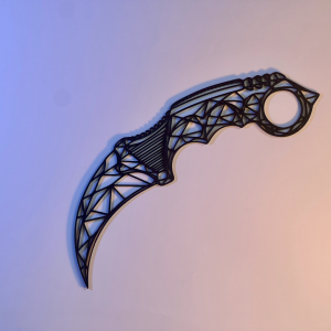 Karambit Low Poly Series -- Premium Gaming Wall Art