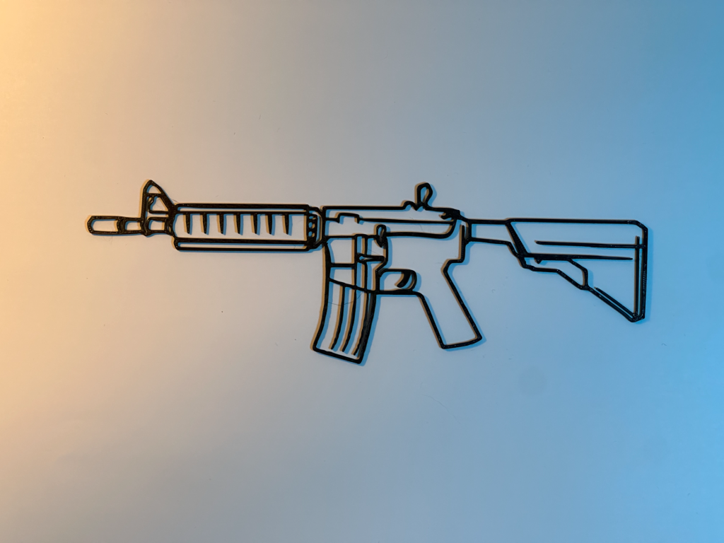 M4A4 Line Series — Premium Gaming Wall Art