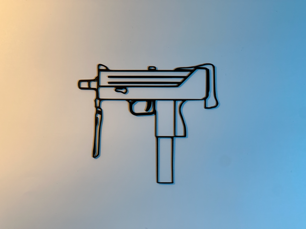 Mac-10 Line Series — Premium Gaming Wall Art