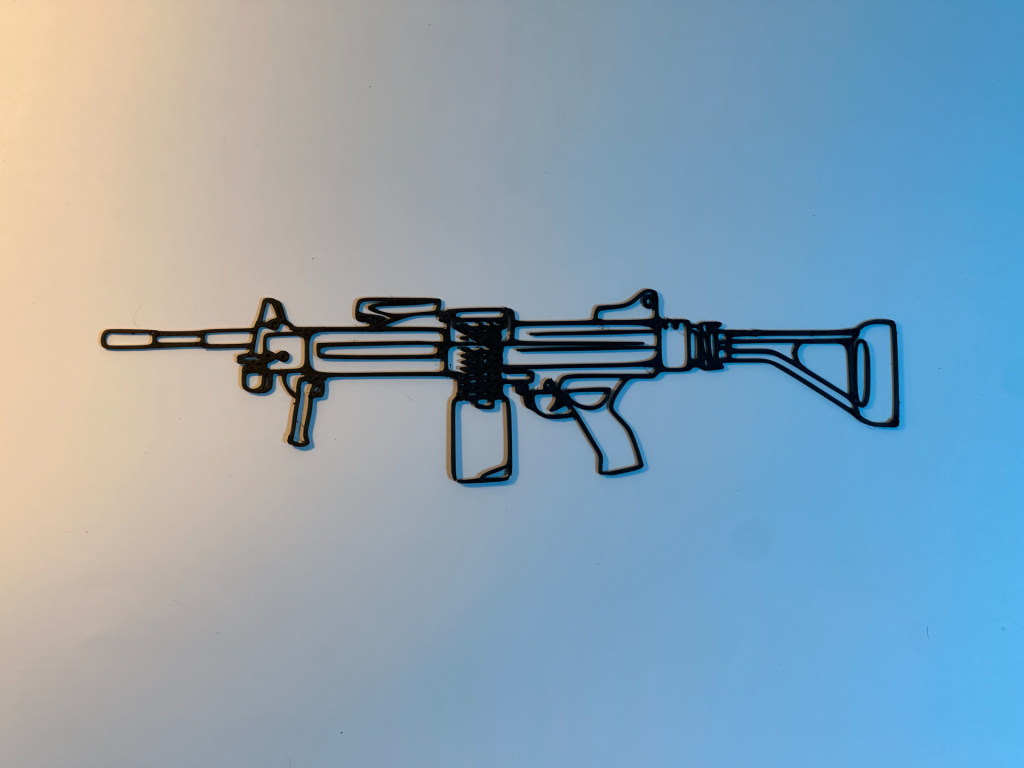 Negev Line Series — Premium Gaming Wall Art