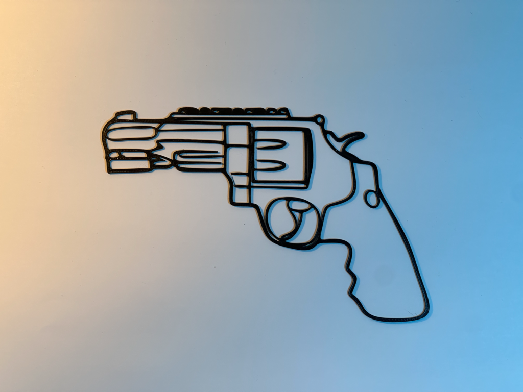 R8 Revolver Line Series — Premium Gaming Wall Art