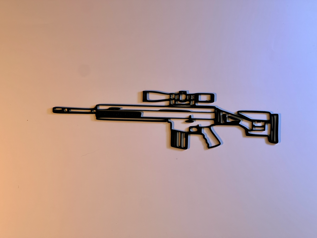 SCAR-20 Line Series — Premium Gaming Wall Art