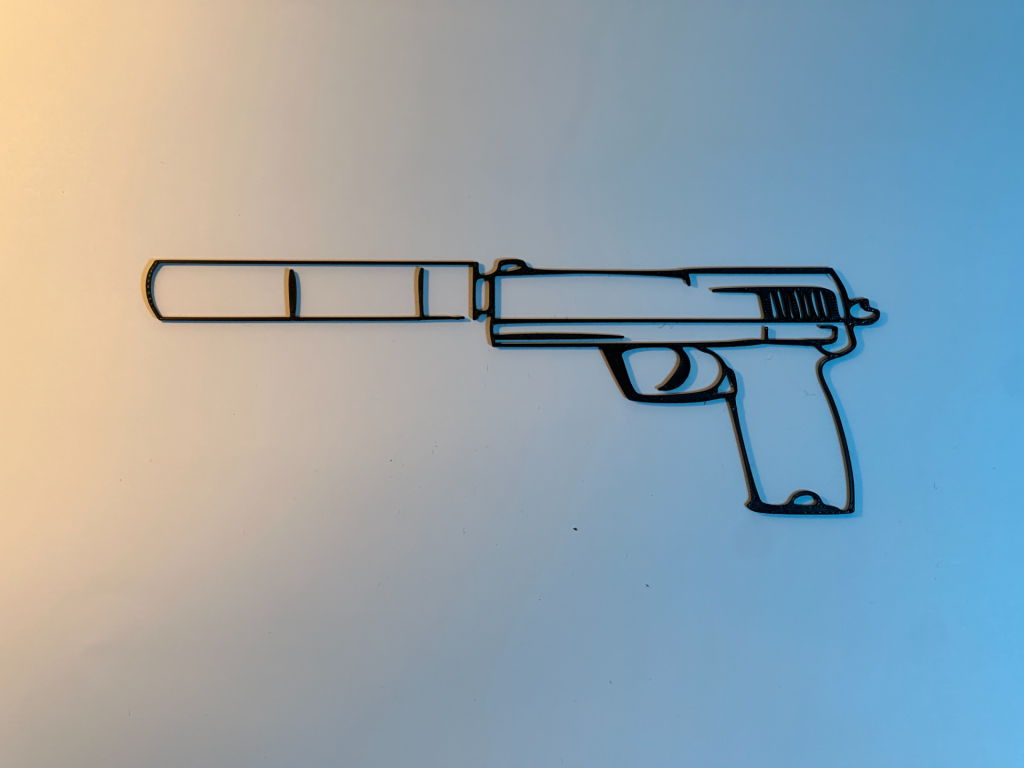 USP-S Line Series — Premium Gaming Wall Art
