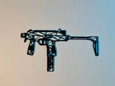 MP9 Low Poly Series — Premium Gaming Wall Art