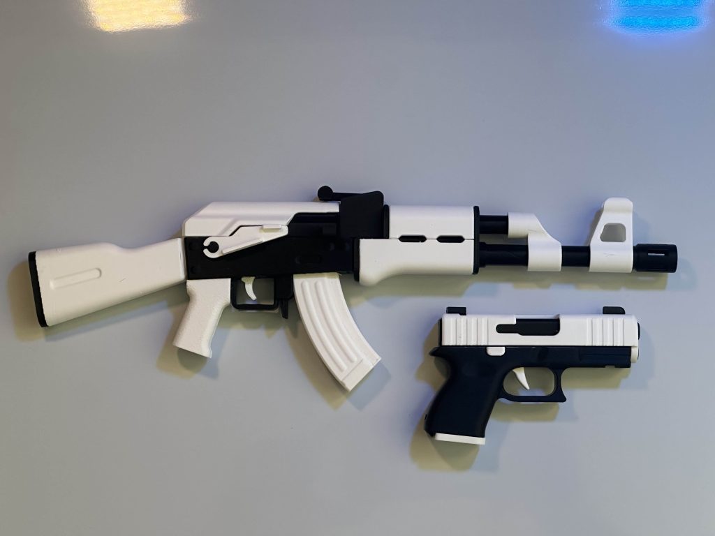 Duo AK-47 + Glock 17 — Répliques fidget 3D